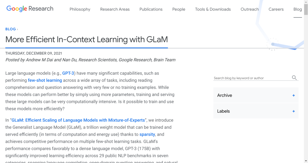 Google GLaM