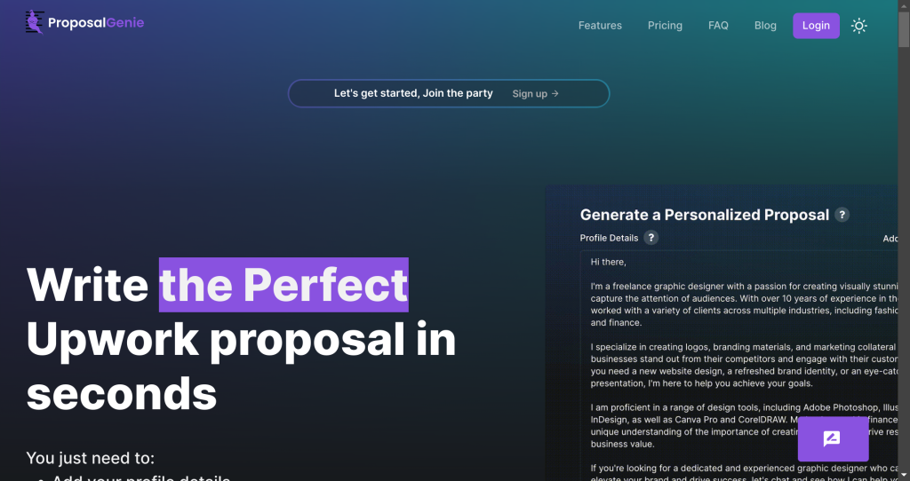 Proposal Genie